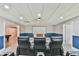 Basement theater room with reclining seats, projector and screen is ready for movie night at 3816 Berrybridge Se Way, Marietta, GA 30067