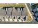 Overhead view of the home's roof and the surrounding neighborhood at 2128 Cosette Ln, Kennesaw, GA 30152