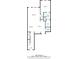 Detailed floor plan of first floor showing layout of living room, kitchen, bedrooms and bathrooms at 2128 Cosette Ln, Kennesaw, GA 30152