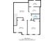 Detailed floor plan of second floor showing layout of sitting room, bedrooms, storage and bathrooms at 2128 Cosette Ln, Kennesaw, GA 30152