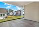 Covered back patio featuring a view of the backyard at 2128 Cosette Ln, Kennesaw, GA 30152