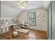 Bright bedroom with natural light and a charming play area with a green barn door at 2621 White Oak Dr, Decatur, GA 30032