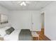 Bright bedroom with hardwood floors and minimalist decor at 2621 White Oak Dr, Decatur, GA 30032