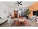 Stylish living room showcasing large windows, modern furniture, and unique decor at 89 Mangum Sw St # 119, Atlanta, GA 30313