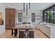 Contemporary kitchen features a large island, modern lighting, and stainless steel appliances at 96 The Prado Ne, Atlanta, GA 30309