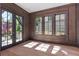 Office with hardwood floors, natural light, and rich wooden trim at 96 The Prado Ne, Atlanta, GA 30309