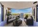 Private balcony featuring stylish outdoor furniture and panoramic views of the surrounding cityscape at 3286 Northside Nw Pkwy # 1007, Atlanta, GA 30327