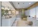 Elegant bathroom featuring dual sinks and a glass-enclosed shower at 3286 Northside Nw Pkwy # 1007, Atlanta, GA 30327