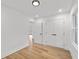 A minimalist bedroom with hardwood floors and double closets at 1194 Clearview Ne Dr, Brookhaven, GA 30319