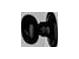 Matte black door handle and circular rosette against a white door at 81 Bridgemill Dr, Douglasville, GA 30134