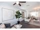 Stylish living area flows seamlessly into the dining and kitchen, perfect for entertaining at 1132 Larkin Dr # 34, Buford, GA 30518