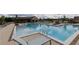 A sparkling swimming pool with a sunbathing deck offers a relaxing spot to sunbathe and socialize at 1132 Larkin Dr # 34, Buford, GA 30518
