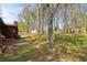 Expansive backyard with mature trees, offering privacy and a serene natural setting at 3100 Meadow Dr, Marietta, GA 30062