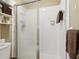 Bathroom features a glass-enclosed shower and built-in shelving at 3100 Meadow Dr, Marietta, GA 30062