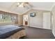 Sunlit main bedroom features vaulted ceilings and an en suite bathroom at 3100 Meadow Dr, Marietta, GA 30062