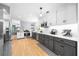 Modern kitchen featuring stainless steel appliances, subway tile, and wood countertop at 1725 Silverchase Sw Dr, Marietta, GA 30008