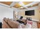 Spacious bedroom area featuring a flat screen tv and a sitting area at 4437 Blue Ridge Dr, Douglasville, GA 30135