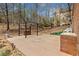 Outdoor kitchen area with concrete patio and granite countertops at 4437 Blue Ridge Dr, Douglasville, GA 30135