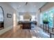 Spacious bedroom with vaulted ceiling and large windows at 515 Danube Ne Rd, Atlanta, GA 30342