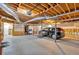 Spacious unfinished basement with exposed beams and ductwork; ready for custom finishing and storage at 4565 Canebrake Ct, Powder Springs, GA 30127
