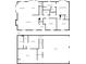 Detailed floor plan showcasing the layout of the living room, kitchen, bedrooms, and bathrooms at 4565 Canebrake Ct, Powder Springs, GA 30127