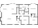 Detailed floor plan showcasing the layout of the living room, kitchen, bedrooms, and bathrooms at 4565 Canebrake Ct, Powder Springs, GA 30127