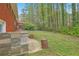 Backyard with large lawn and mature trees at 1933 Silvastone Dr, Decatur, GA 30033