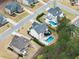 Backyards featuring private pools, patios, and well-manicured lawns, perfect for outdoor entertaining and relaxation at 6635 Canyon Cv, Cumming, GA 30028