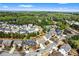 A beautiful aerial view of the community and surrounding tree-lined landscape at 2195 Well Springs Dr, Buford, GA 30519