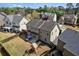 Aerial view of the backyard featuring a patio perfect for outdoor relaxation at 2195 Well Springs Dr, Buford, GA 30519