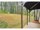 View of grassy backyard with covered patio area, offering a serene outdoor space at 746 Polk Nw St, Marietta, GA 30064