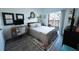 Inviting bedroom with a sliding glass door, light-filled and stylish decor at 525 Parkway Ne Dr # 103, Atlanta, GA 30308