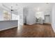 Bright, open living room with stylish tile flooring and modern finishes at 400 17Th Nw St # 1113, Atlanta, GA 30363