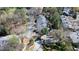 Scenic aerial view of well-maintained townhomes surrounded by lush greenery and mature trees in a beautiful neighborhood at 1 Mooregate Sq, Atlanta, GA 30327