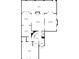 Detailed floor plan showcasing the layout of the first floor, including living spaces and garage at 1 Mooregate Sq, Atlanta, GA 30327