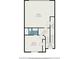 Detailed floor plan featuring a bedroom, bath, foyer, hall, room and garage layout with precise dimensions at 100 Marietta Walk Trce, Marietta, GA 30064