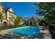 Community pool and lounge area, ideal for relaxation and socializing on sunny days at 100 Marietta Walk Trce, Marietta, GA 30064