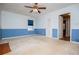 Bedroom showing access to ensuite bath and closet at 1181 Angelia Sw Dr, Mableton, GA 30126