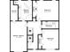 Second-floor floorplan featuring bedrooms and bathrooms at 5611 Manassas Run, Stone Mountain, GA 30087