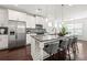 Elegant kitchen with large island, stainless steel appliances, and granite countertops at 1977 Boyd Trace Nw Ln, Atlanta, GA 30318