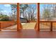 The backyard features a well-maintained wooden deck with a large yard at 387 S Howard Se St, Atlanta, GA 30317
