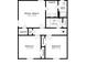 Upstairs floor plan showing Primary and two other bedrooms as well as two bathrooms at 5848 Dunn Sw Rd, Mableton, GA 30126