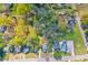 Aerial view of the property showing its location within a residential neighborhood surrounded by mature trees at 955 Bouldercrest Se Dr, Atlanta, GA 30316