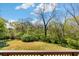 Backyard view from a deck with lush greenery and mature trees at 955 Bouldercrest Se Dr, Atlanta, GA 30316