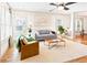 Cozy living room with a comfortable seating arrangement and large windows at 955 Bouldercrest Se Dr, Atlanta, GA 30316