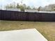 Backyard with stained wood fence and patio at 258 Station Overlook Dr, Auburn, GA 30011