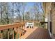 Spacious deck ideal for outdoor entertaining with wooded views at 877 Old Farm Walk, Marietta, GA 30066