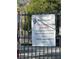 Cushing Park entrance with a sign indicating rules and guidelines for visitors at 1000 Delta A15, Canton, GA 30114