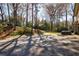 Spacious backyard featuring a basketball hoop, outdoor seating, and a wooded backdrop at 5780 Riverwood Dr, Sandy Springs, GA 30328