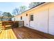 Sunny wooden deck outside the house at 661 Inglewood Se Dr, Smyrna, GA 30080
